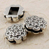 Tibetan Silver Spacer Beads - Ripple Edge 10 pieces