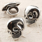 Tibetan Silver Skull Spacer Beads