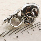 Tibetan Silver Skull Spacer Beads