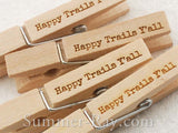 Wooden Peg Engraved Greetings/Wishes/Wordings - 20 pieces