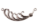 Tibetan Antique Silver Feather Charm Pendant