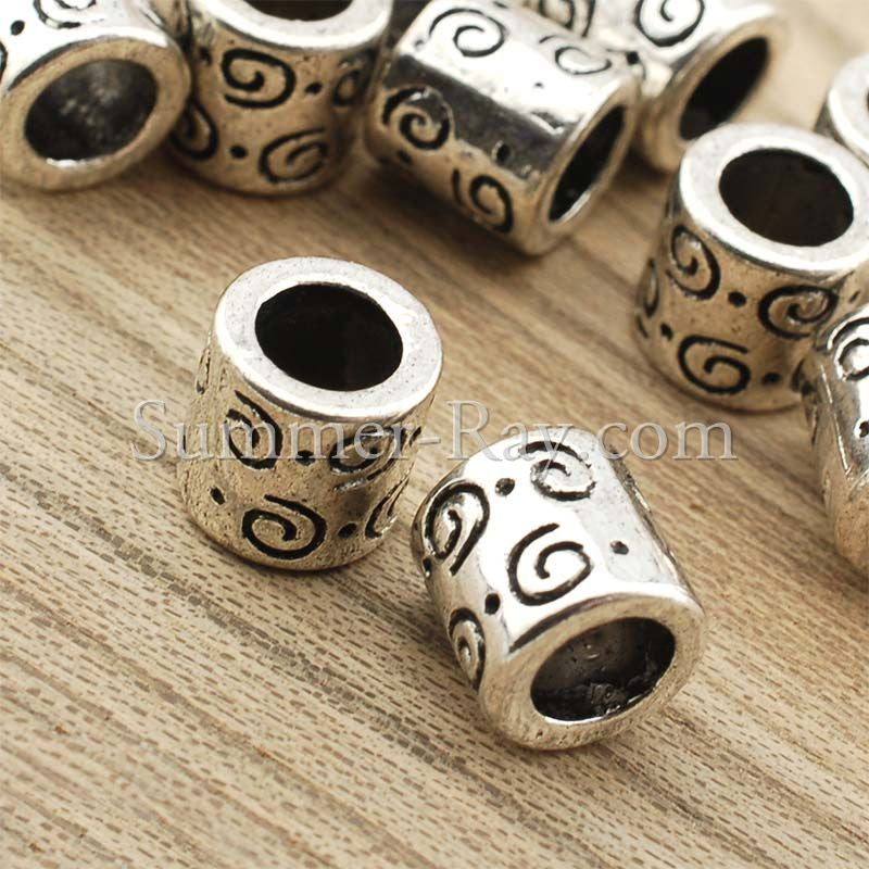 Tibetan Silver Spacer Beads (T11391) - 25 pieces –