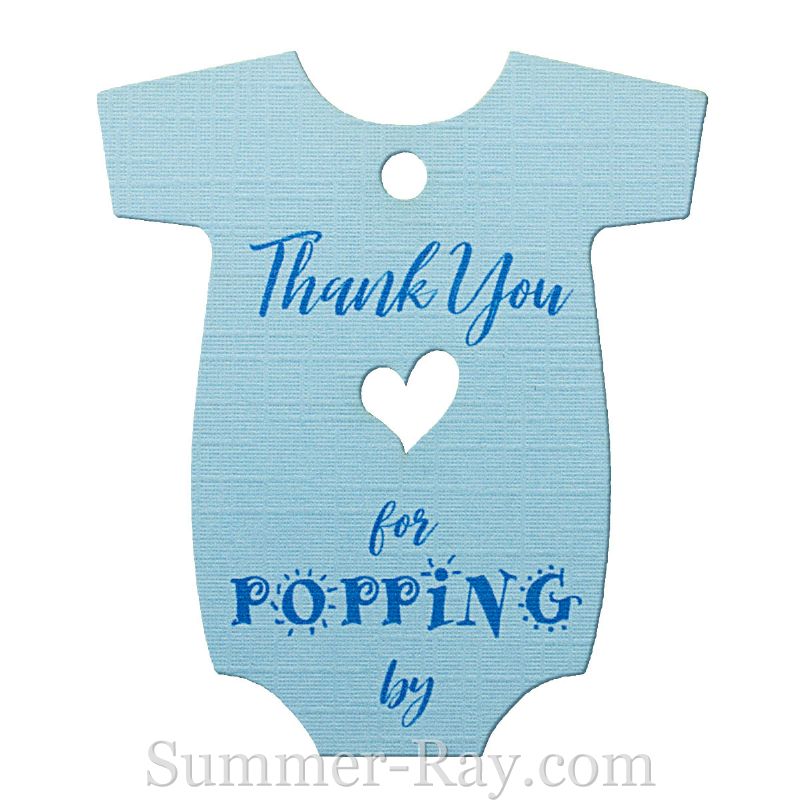 Baby Onesie Baby Shower Thank you Gift Tags –