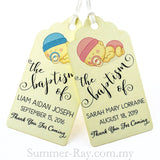 Personalized Royale Baby Boy or Girl Baptism Gift Tag