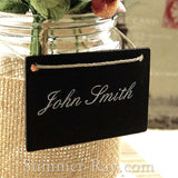 Chalkboard with jute twine
