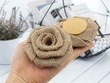 Handmade Burlap Roses