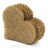 Burlap Hearts