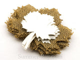Personalized Burlap Maple Leaf Place Cards