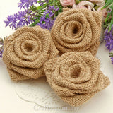 Handmade Burlap Roses