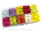 Doll Buttons Daisy (2eye) in Storage Box - 500 pieces