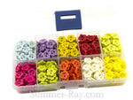 Doll Buttons Daisy (2eye) in Storage Box - 500 pieces