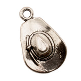 Tibetan Silver Wild West Cowboy Hat Charm Pendant