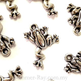 Tibetan Silver Frog Charm Pendant