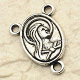 Tibetan Silver Saint Cameo Charm Pendant