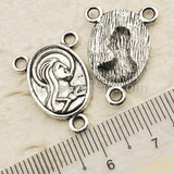 Tibetan Silver Saint Cameo Charm Pendant