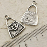 Tibetan Silver Ladies Handbag  Charm Pendant