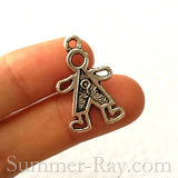 Tibetan Silver Little Boy/Girl Charm Pendant