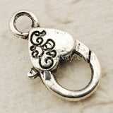 Tibetan Silver Lobster Clasp Charm Pendant
