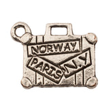 Tibetan Silver Suitcase/Luggage Charm Pendant