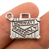 Tibetan Silver Suitcase/Luggage Charm Pendant