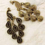 Tibetan Antique Bronze Peacock Charm Pendant