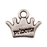 Tibetan Silver Princess Crown Charm Pendant