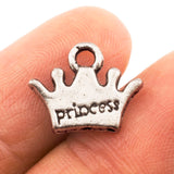 Tibetan Silver Princess Crown Charm Pendant