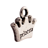 Tibetan Silver Princess Crown Charm Pendant