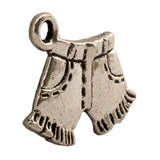 Tibetan Silver Jeans Denim Shorts Charm Pendant