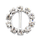 Diamante Rhinestone Circle Buckles