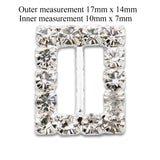 Diamante Rhinestone Rectangle Buckles