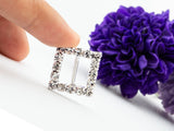 Diamante Rhinestone Square Buckles