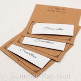 Personalized Vintage Frame Double-Layered Wedding Place Card