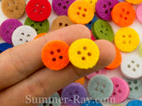 4-Eye Felt Buttons