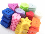 Felt Buttons Multi Color and Design - 200 pieces