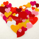 Felt Cut Out - Multi Sizes Heart 70 pieces