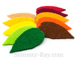Felt Cut Out - Leaves 50 pieces