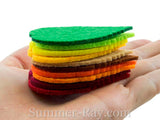 Felt Cut Out - Leaves 50 pieces