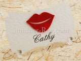 Personalized Felt Mustache and Lips Place Card - 20 to 140 pieces