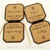 DIY Personalized Double Sided Wedding Cupcake Toppers "For"