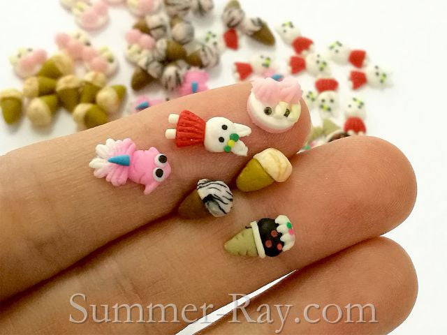 FIMO 3D Polymer Clay 6 Designs Nail Art –