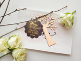 Gold Foil Hot Stamping Scallop Hugs & Kisses from The New Mr & Mrs Wedding Favor Gift