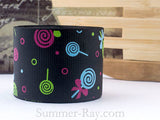 Lollipop Printed Grosgrain Ribbon 10 mm 16 mm 25 mm 38 mm - 5, 10 or 25 yards