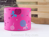 Lollipop Printed Grosgrain Ribbon 10 mm 16 mm 25 mm 38 mm - 5, 10 or 25 yards