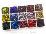 Hot Fix Rhinestones SS16 (4mm) Mixed Color in Storage Box - 7500 pieces