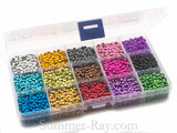 Hot Fix Rhinestuds SS16 (4 mm) Mixed Color in Storage Box - 10800 pieces