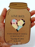 Personalized Kraft Mason Jar Gift Tags for Candy Pouch