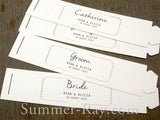 Personalized Napkin Ring Place Card - 24 to 144 pieces