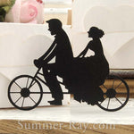 Bride and Groom Cycling Die Cut