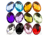 Rhinestones 18mm x 13mm Oval - 50 or 500 pieces